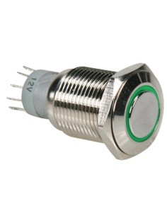 INTERRUPTOR ANTIVANDALICO ARO VERDE