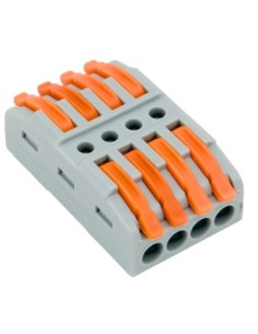 CONECTOR ELÉCTRICO RÁPIDO 4 VIAS EN LINEA A PALANCA