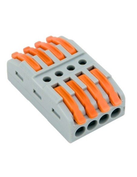 CONECTOR ELÉCTRICO RÁPIDO 4 VIAS EN LINEA A PALANCA