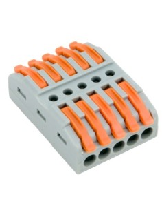 CONECTOR ELÉCTRICO RÁPIDO 5 VIAS EN LINEA A PALANCA
