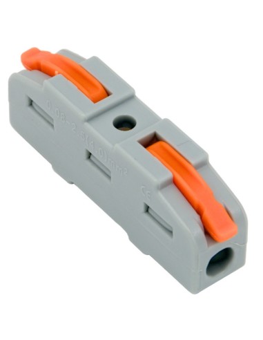 CONECTOR ELÉCTRICO RÁPIDO 1 VIA EN LINEA A PALANCA
