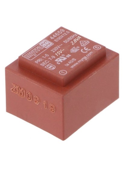 TRANSFORMADOR ENCAPSULADO PCB 15V 2.8VA 187mA