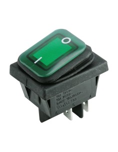 INTERRUPTOR LUMINOSO VERDE ESTANCO