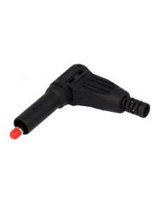 BANANA NEGRA 4mm ACODADA 32A CATII 1000V PARA SOLDAR