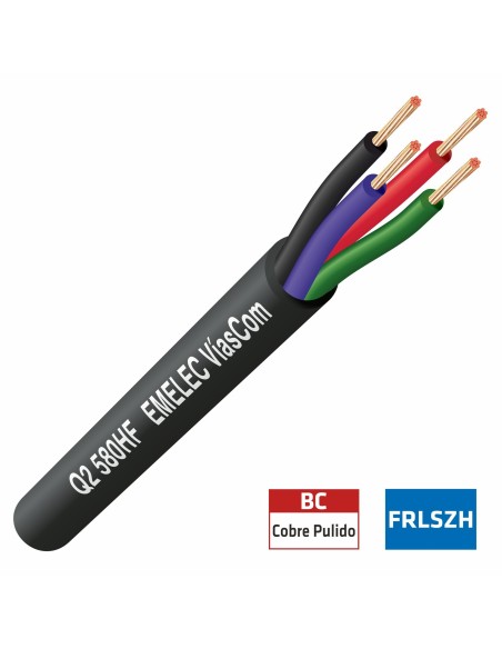 CABLE MANGUERA 4X0.5mm² FRLSZH LEDS RGB 12-24V
