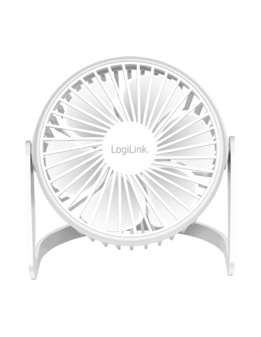 Ventilador de escritorio USB, 15,24 cm, 40 dB, blanco