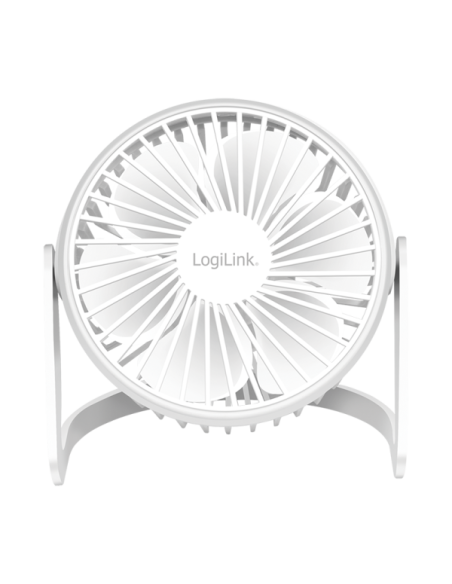 Ventilador de escritorio USB, 15,24 cm, 40 dB, blanco