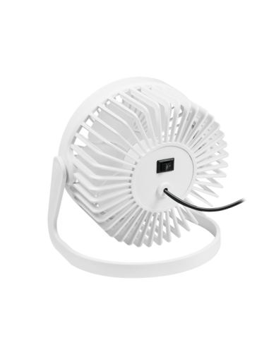 Ventilador de escritorio USB, 15,24 cm, 40 dB, blanco
