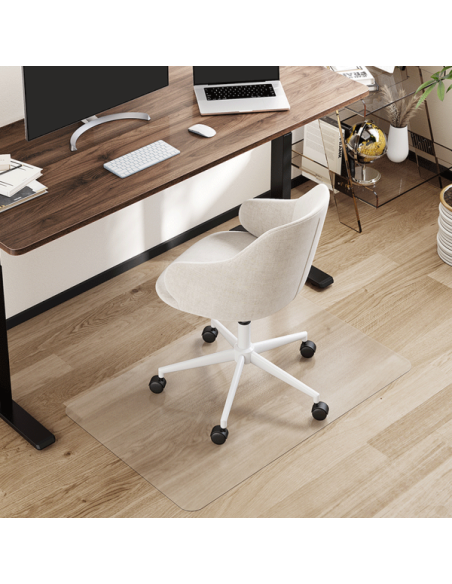 Alfombrilla protectora de suelo, 120x75x0,2 cm, resistente al agua, superficie brillante, transparente.