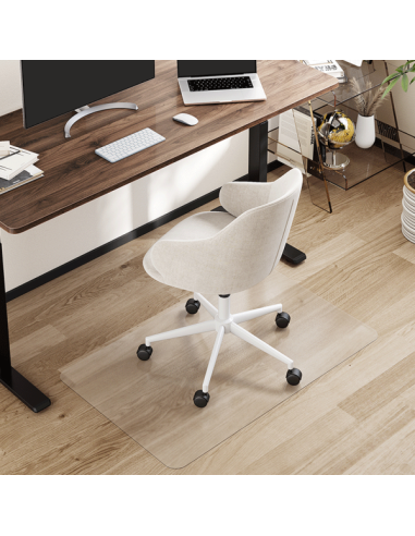 Alfombrilla protectora de suelo, 120x90x0,2 cm, resistente al agua, superficie brillante, transparente.