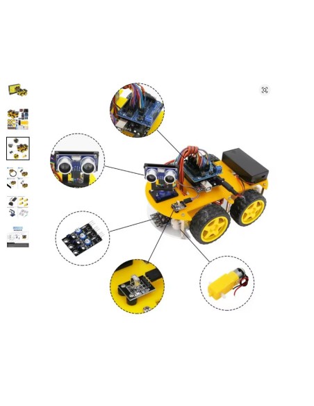 COCHE ROBOT 4WD SMART BLUETOOTH ARDUINO