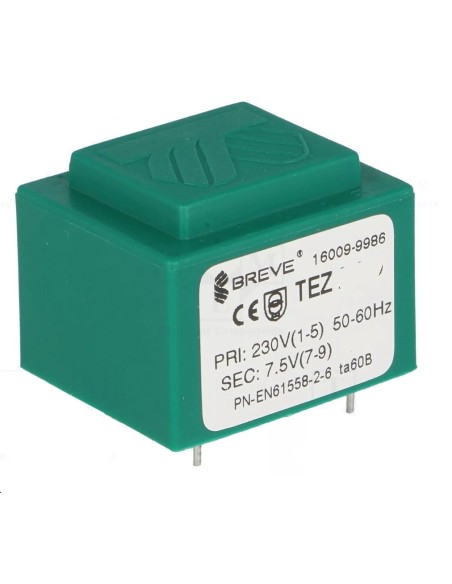 TRANSFORMADOR ENCAPSULADO PCB 7.5V 2.5VA 333mA