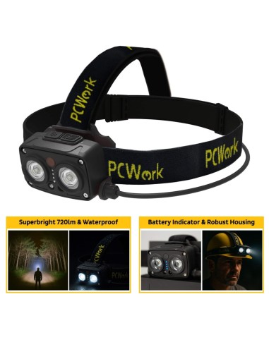 FRONTAL RECARGABLE IPX4 720LM