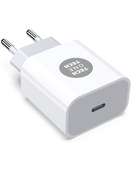 Cargador ultrarápido GaN 20W USB-C Blanco