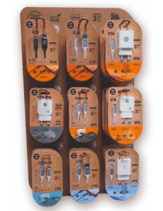 Expositor cargadores smarphone. Oferta especial comercios.