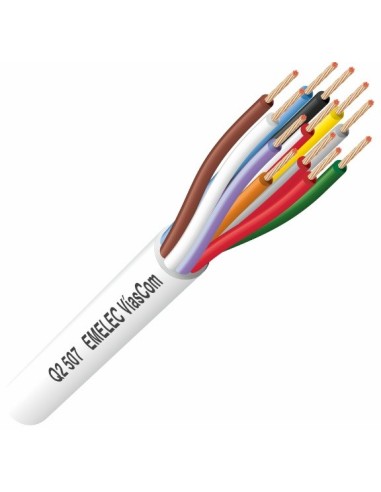 CABLE MANGUERA 24x0,20mm² TRENZADO BLANCO