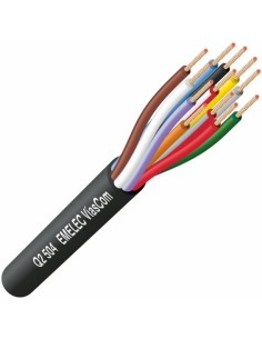 CABLE MANGUERA 12x0.20mm² TRENZADO NEGRO