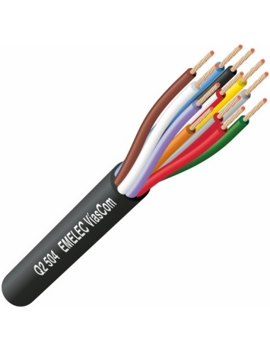 CABLE MANGUERA 12x0.20mm² TRENZADO NEGRO