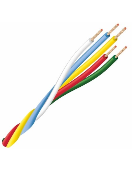 CABLE 5x0.20mm² INTERCOMUNICACION TRENZADO