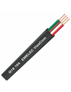 BOBINA CABLE TELEFONICO 100MTS 4VIA NEGRO