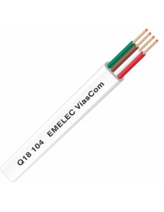 100 MTS CABLE TELEFONICO 4 VIAS BLANCO