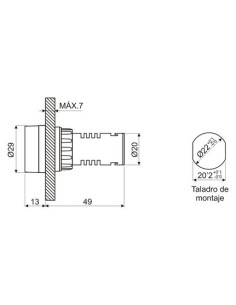 PILOTO INTERMITENTE Y ZUMBADOR 24V 2