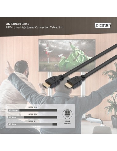 Cable HDMI Ultra High Speed, tipo A 8K M/M 2.0MTS.