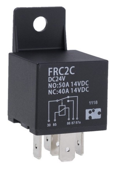 RELE AUTOMOCION 12V 40-50A 5 pins