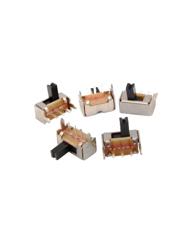 CONMUTADOR SPDT ON-ON ACODADO DESLIZANTE 3.00mm