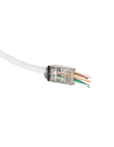 Bolsa 50 conectores RJ45 CAT6 STP Pasante