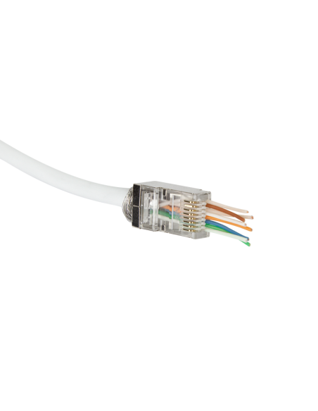 Bolsa 50 conectores RJ45 CAT6 STP Pasante