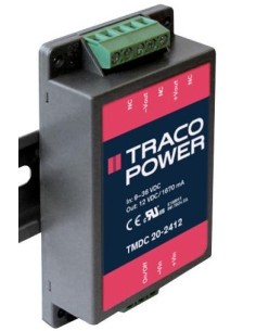 CONVERSOR DC-DC E: 9÷36VDC S: 5.1VDC 4A TRACO POWER
