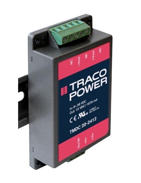 CONVERSOR DC-DC E: 9÷36VDC S: 5.1VDC 4A TRACO POWER
