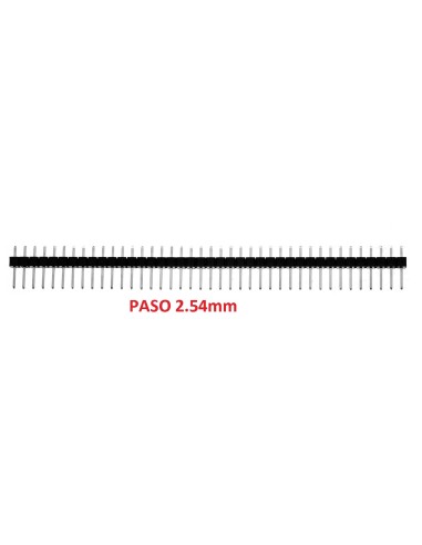 TIRA-POSTE 40 PINS MACHO PCB PASO 2.54mm STANDARD H:12mm