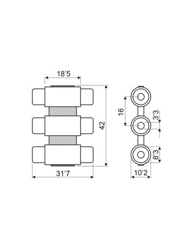 ADAPTADOR TRIPLE RCA-H/TRIPLE RCA-H