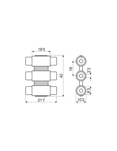 ADAPTADOR TRIPLE RCA-H/TRIPLE RCA-H