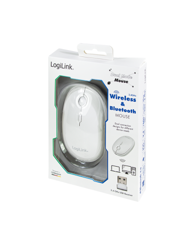 RATON WIRELESS/BLUETOOTH BLANCO