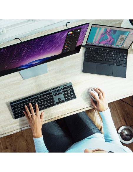 RATON WIRELESS/BLUETOOTH BLANCO