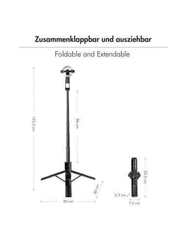 PALO SELFIE CON TRIPODE Y MAGNETICO