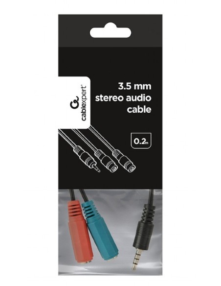 Adaptador 3.5mm jack 4P a Jack stereo auricular + microfono