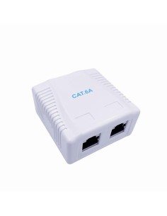 Caja superficie 2 x RJ45 CAT 6A STP