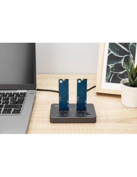 Estación de clonación de unidades SSD NVMe M.2 USB3.1 Gen2 Tipo-C