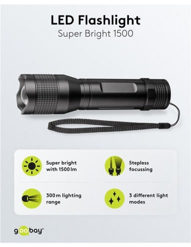 LINTERNA MANO 1500LM