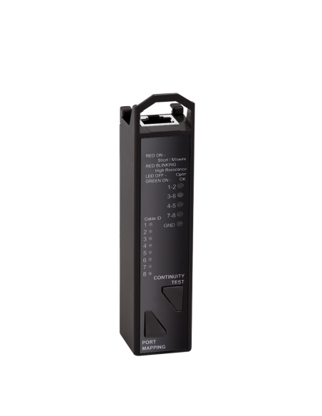 Comprobador de cables de red 3 en 1 de continuidad y mapeo de puertos