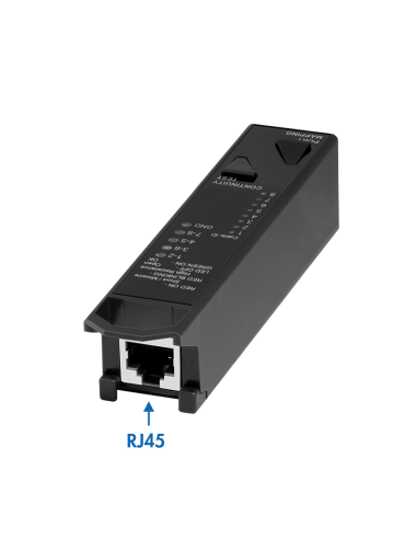 Comprobador de cables de red 3 en 1 de continuidad y mapeo de puertos