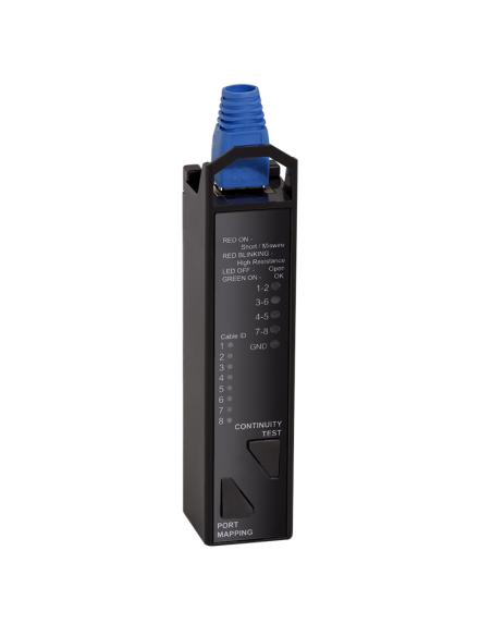 Comprobador de cables de red 3 en 1 de continuidad y mapeo de puertos