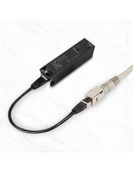 Comprobador de cables de red 3 en 1 de continuidad y mapeo de puertos