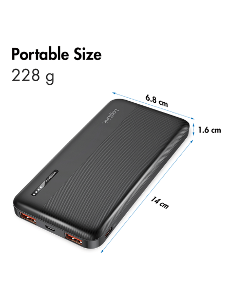 POWERBANK 10.000mAh 20W NEGRO