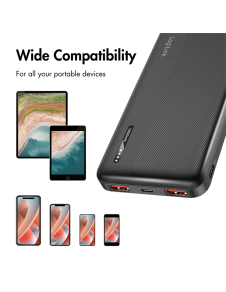 POWERBANK 10.000mAh 20W NEGRO