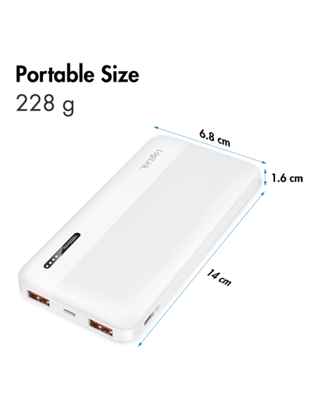 POWERBANK 10.000mAh 20W BLANCA